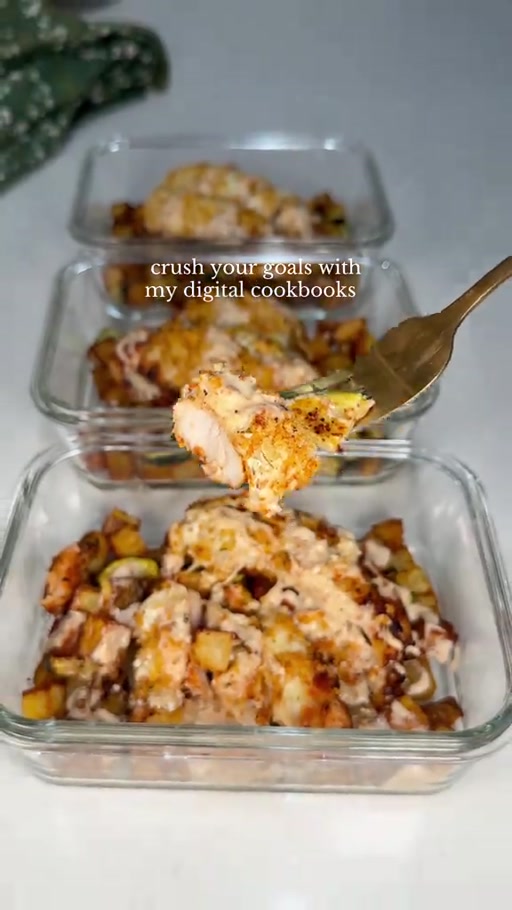 Longhorn Parmesan Crusted Chicken Meal Prep