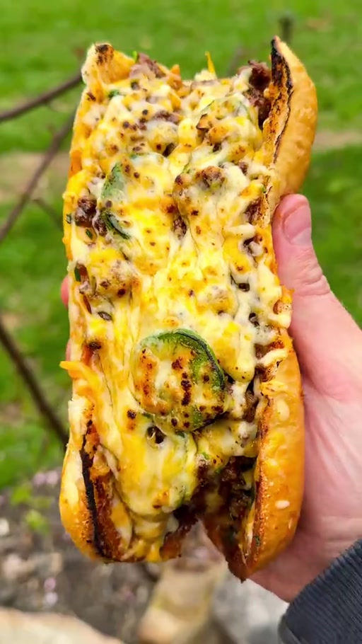 Grilled Cheese Chili Dog